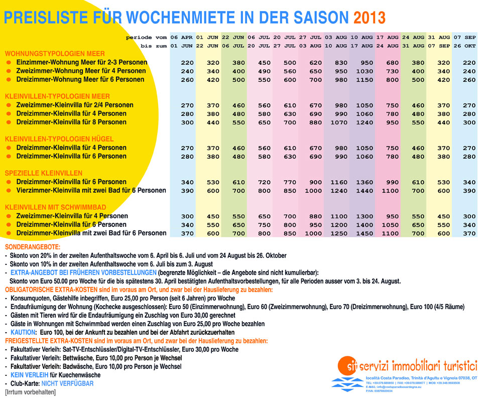 SARDINIEN_SIT_PREISLISTE